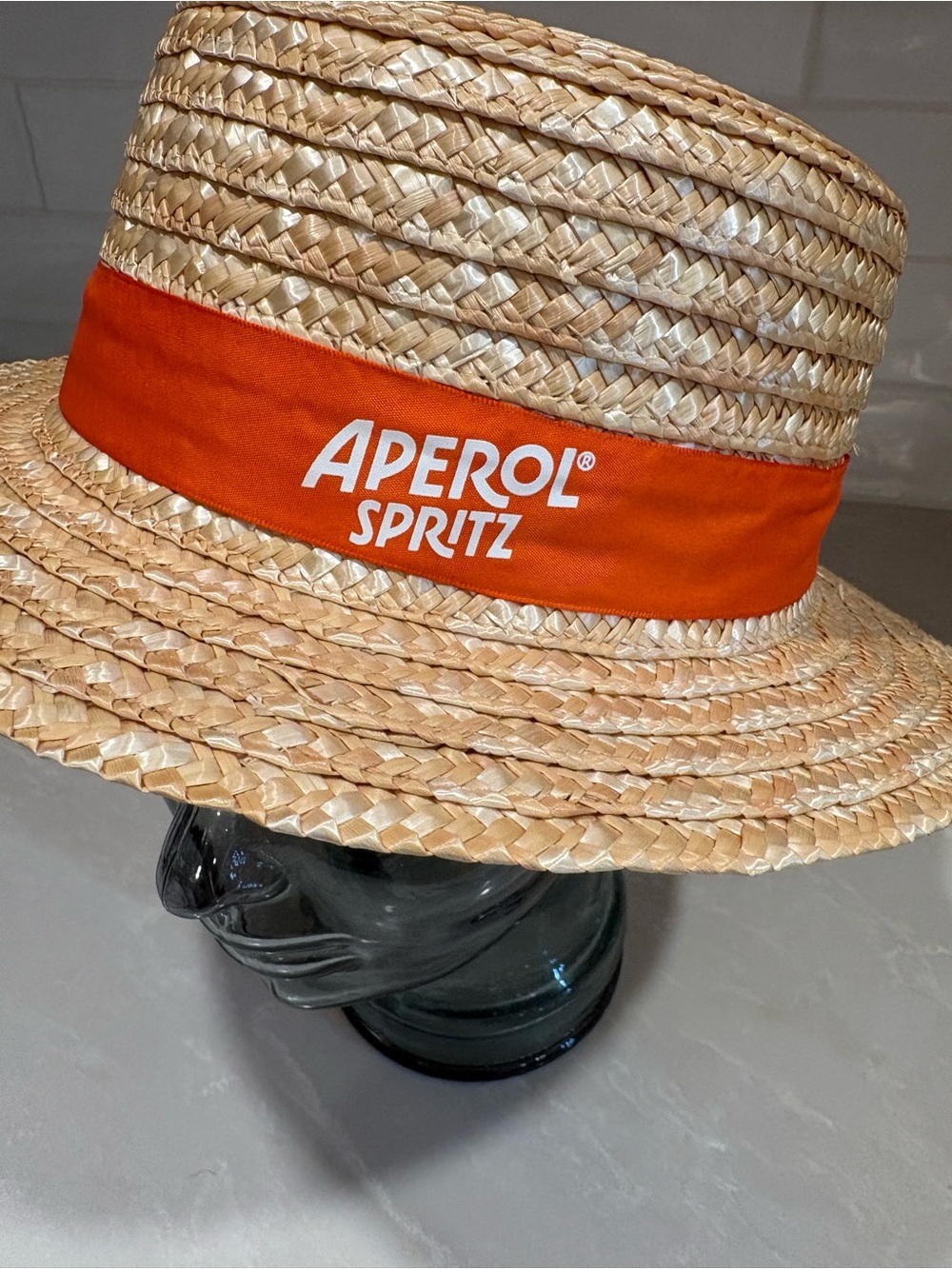 Orange Band Straw Sun Hat